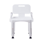 McKesson Bath Bench with Removable Arm Rail and Back, 21.25 Inch Width