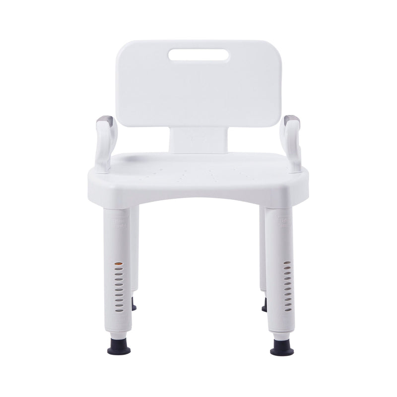 McKesson Bath Bench with Removable Arm Rail and Back, 21.25 Inch Width