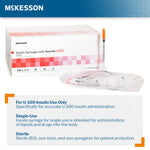 Standard Insulin Syringe with Needle McKesson 0.5 mL 1/2 Inch 29 Gauge NonSafety