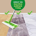 Saturated Wet Mop Pad Swiffer® Bound Edge White Cloth Disposable
