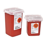 SharpSafety™ Phlebotomy Sharps Container, 1 Quart, 4.5 x 6.25 x 4.25 Inch