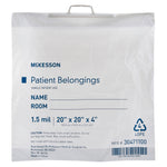 McKesson Patient Belongings Bag With Snap Closure