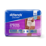 Attends® Discreet Women's Underwear, Level 5, Medium