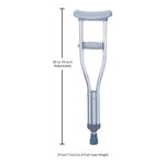 McKesson Underarm Crutches for Children 3'7" to 4'