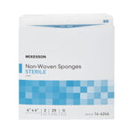 McKesson Sterile Nonwoven Sponge, 4 x 4 Inch, Four Ply