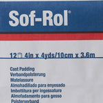 Sof-Rol® White Rayon Undercast Cast Padding, 4 Inch x 4 Yard