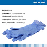 McKesson Confiderm® 3.5C Nitrile Exam Glove, Medium, Blue