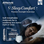 Attends® Sleep Comfort Premium Overnight Underwear, Small, 20 – 34 Inches