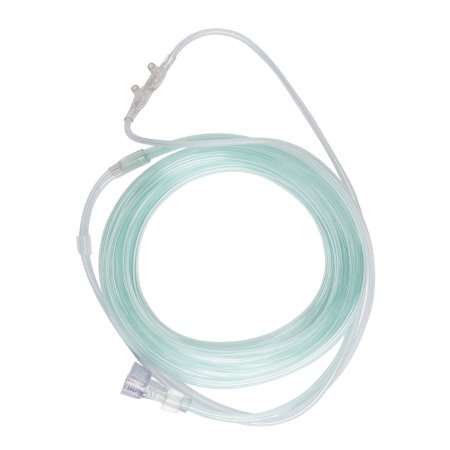 ETCO2 Nasal Sampling Cannula with O2 Delivery With Oxygen Delivery McKesson Adult Curved Prong / NonFlared Tip