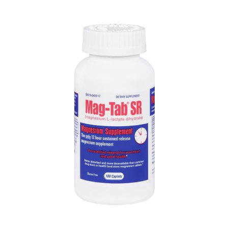Mineral Supplement Mag-Tab® SR Magnesium 84 mg Strength Tablet 100 per ...