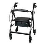 McKesson 4 Wheel Rollator Adjustable Height / Folding Aluminum Frame - All Colors Available