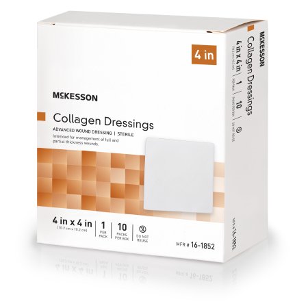Collagen Dressing McKesson 4 X 4 Inch Square