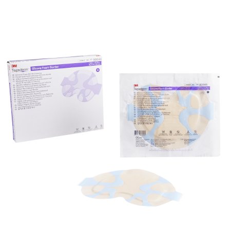 Foam Dressing 3M™ Tegaderm™ 7-1/4 X 8-3/4 Inch With Border Film Backing Silicone Adhesive Large Sacral Sterile