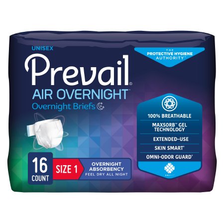 Prevail Air Overnight Adult Briefs Heavy Absorbency