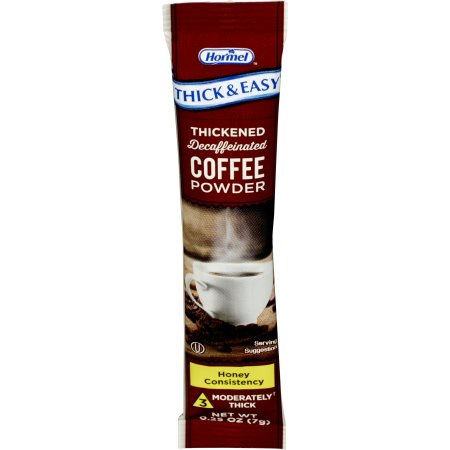 Thickened Beverage Thick & Easy® 7 Gram Individual Packet Coffee Flavor Powder IDDSI Level 3 Moderately Thick/Liquidized