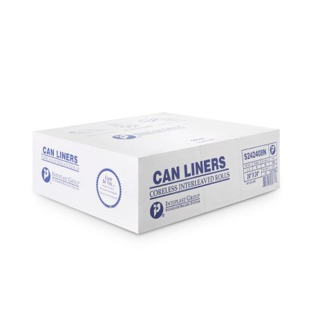 Trash Bag McKesson 10 gal. Clear HDPE 8 Mic. 24 X 24 Inch Star Seal Bottom Coreless Roll