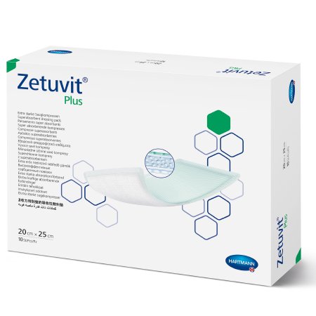Super Absorbent Dressing Zetuvit® Plus 8 X 10 Inch Rectangle