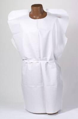 Patient Exam Gown TIDI® Medium Mauve Disposable