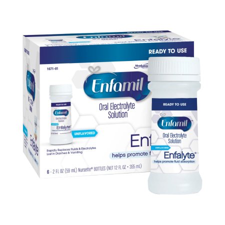 Oral Electrolyte Solution Enfamil® Enfalyte® 2 oz. Bottle Liquid Electrolyte