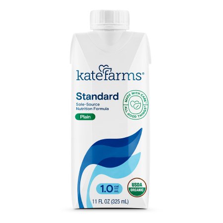 Oral Supplement Kate Farms Standard 1.0 Plain Flavor Liquid 11 oz. Carton