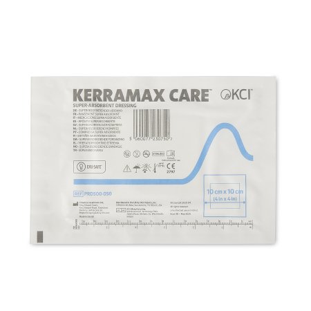 Super Absorbent Dressing KerraMax Care® 4 X 4 Inch Square