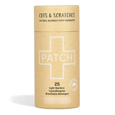 Adhesive Strip Patch™ 3/4 X 3 Inch Bamboo Rectangle Tan Sterile