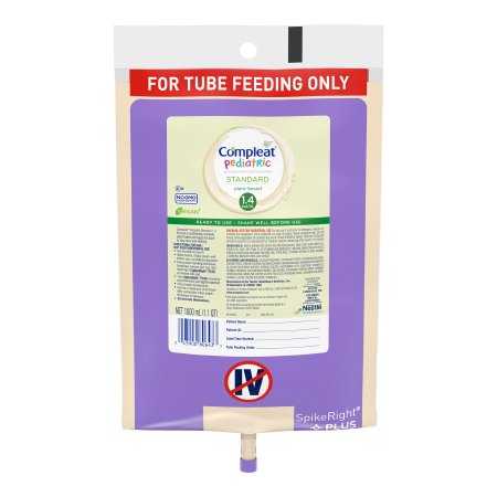 Pediatric Tube Feeding Formula Compleat® Pediatric Standard 1.4 1000 mL Bag Liquid Plant Based