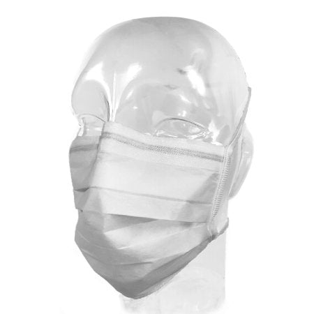 Laser Surgery Mask Laser Plume™ Pleated Tie Closure One Size Fits Most White NonSterile Not Rated Adult