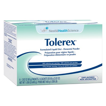 Oral Supplement Tolerex® Unflavored Powder 2.82 oz. Individual Packet