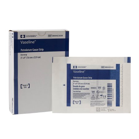 Petrolatum Impregnated Dressing Vaseline® Rectangle 3 X 9 Inch Sterile