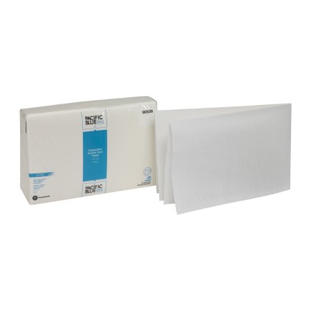 Hand Towel Pacific Blue Select™ A400 14 X 21-1/2 Inch Airlaid Bonded Cellulose White Disposable