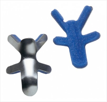 Finger Splint ProCare® Adult Small Bendable Prong Closure Left or Right Hand Blue / Silver