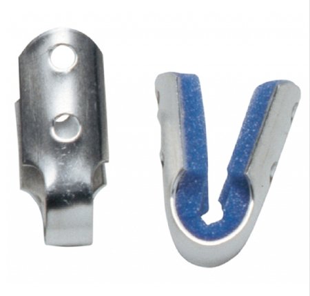 Finger Splint X-Large Without Fastening Left Thumb Blue / Silver