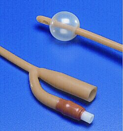 Foley Catheter Dover™ 2-Way Standard Tip 5 cc Balloon 24 Fr. Silicone Elastomer Coated Latex