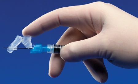 Safety Hypodermic Needle Magellan™ 5/8 Inch Length 25 Gauge Regular Wall Sliding Safety Needle