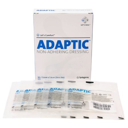 Oil Emulsion Impregnated Dressing 3M™ Adaptic™ Square 3 X 3 Inch Sterile