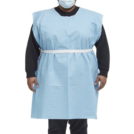 Patient Exam Gown McKesson 3X-Large Blue Disposable