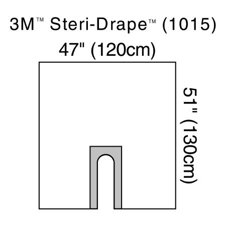 Orthopedic Drape 3M™ Steri-Drape™ U-Drape 47 W X 51 L Inch Sterile