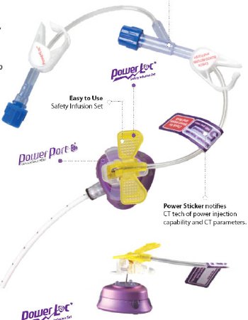 Huber Infusion Set PowerLoc® 22 Gauge 3/4 Inch 8 Inch Tubing Without Port