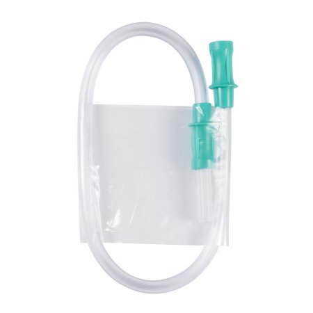 Suction Connector Tubing McKesson 1-1/2 Foot Length 0.188 Inch I.D. Sterile Female / Male Connector Clear Ribbed OT Surface PVC