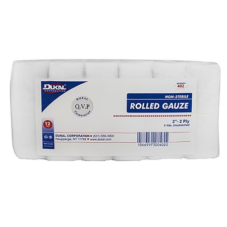 Conforming Bandage Dukal™ 2 Inch X 5 Yard 12 per Pack NonSterile 2-Ply Roll Shape