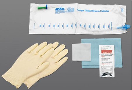 Intermittent Catheter Tray Apogee® Straight Tip 14 Fr. Without Balloon