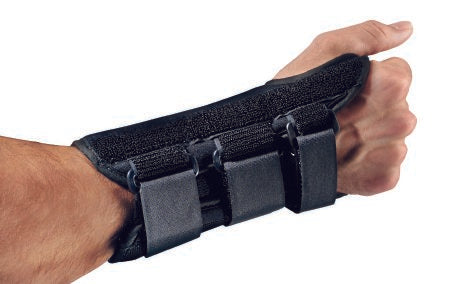 Wrist Brace ProCare® ComfortFORM™ Aluminum / Foam / Spandex / Plastic Right Hand Black 2X-Small