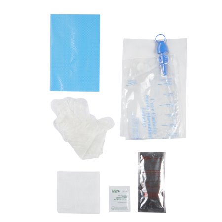 Intermittent Catheter Tray Cure Catheter™ Closed System / Straight Tip 10 Fr. Without Balloon