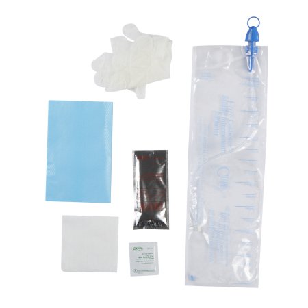 Intermittent Catheter Tray Cure Catheter™ Closed System / Straight Tip 12 Fr. Without Balloon