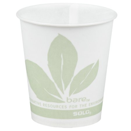 Drinking Cup Bare® Eco-Forward® 5 oz. Leaf Print Wax Coated Paper Disposable