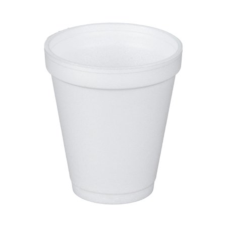 Drinking Cup Dart® 6 oz. White Styrofoam Disposable