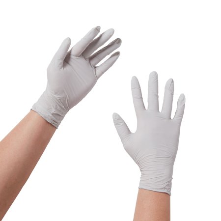 Exam Glove STERLING® X-Small NonSterile Nitrile Standard Cuff Length Textured Fingertips Gray Chemo Tested