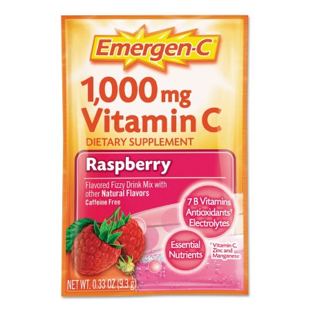 Oral Supplement Emergen-C® Daily Immune Support Raspberry Flavor Powder 0.30 oz. Individual Packet