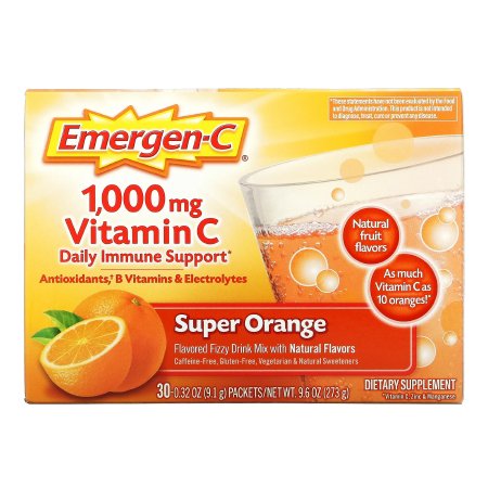 Oral Supplement Emergen-C® Daily Immune Support Super Orange Flavor Powder 0.30 oz. Individual Packet